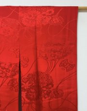 画像6: 正絹 / アンティーク 振袖用長襦袢 / 花薬玉 / 宝尽くし / 綸子 (6)