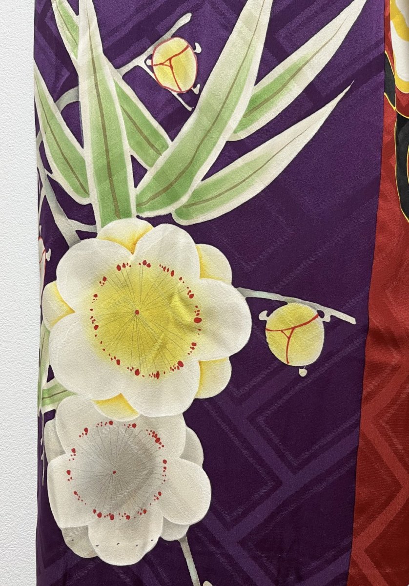 画像10: 正絹 / アンティーク 長襦袢 / 柄見本 / 広衿 (10)