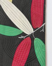 画像8: 正絹 / アンティーク 長羽織 / 笹の葉 / うずまきの地紋  (8)