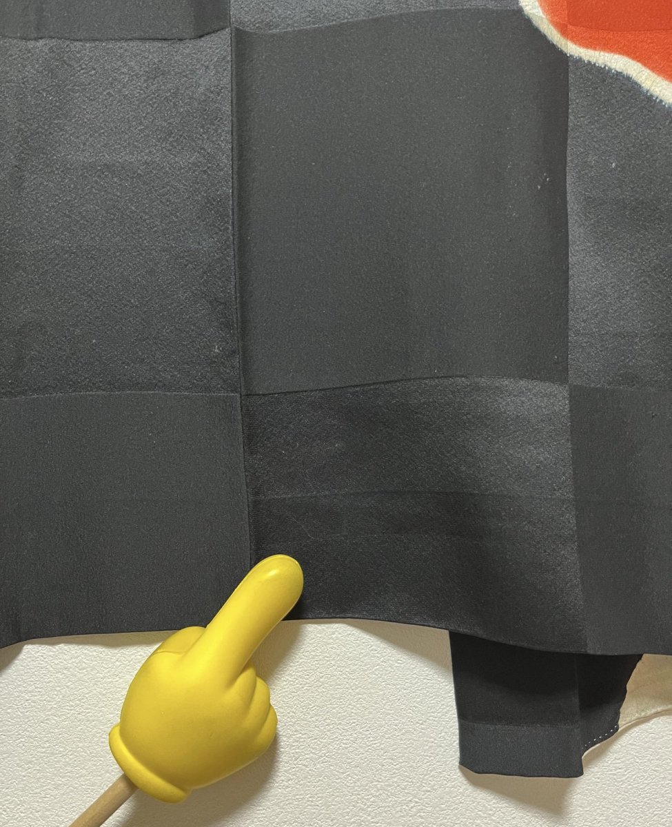 画像11: 正絹 / アンティーク 長羽織 / 絞り梅花 / 市松の地紋  (11)