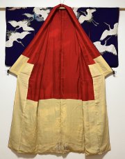 画像3: 正絹 / アンティーク 訪問着 / 飛鶴 / 刺繍入り / 広衿 / 濃紫 (3)