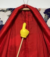 画像19: 正絹 / アンティーク 訪問着 / 飛鶴 / 刺繍入り / 広衿 / 濃紫 (19)