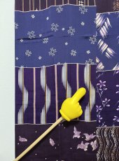 画像11: 正絹 / アンティーク 長襦袢 / 柄見本 / 錦紗 (11)