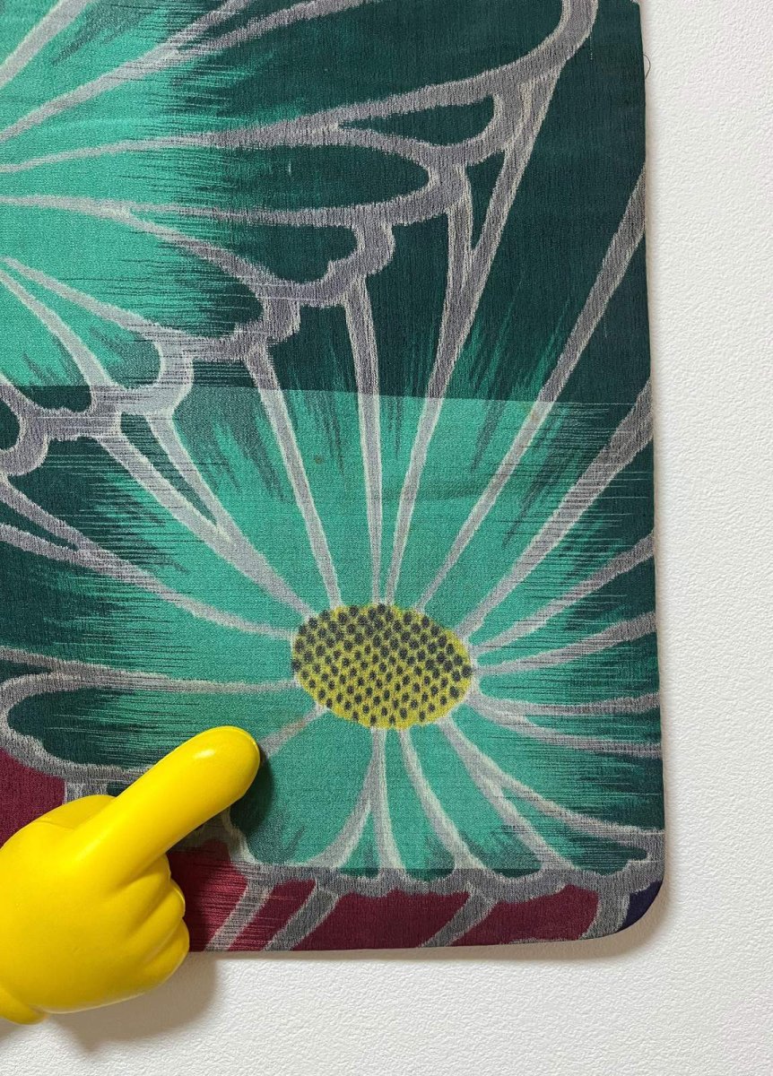 画像10: 交織 / アンティーク 長羽織 / 銘仙 / 菊花 (10)