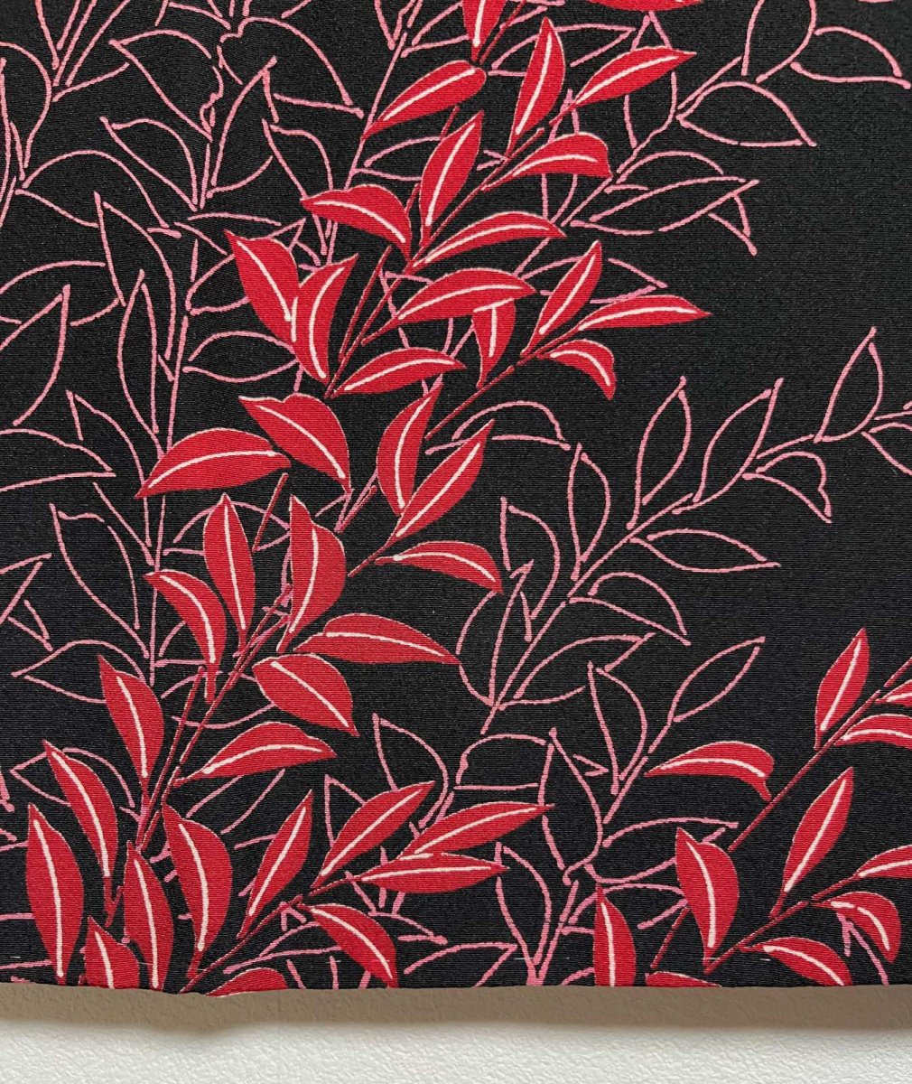 画像6: 正絹 / 黒羽織 / リーフ / 未使用品 (6)