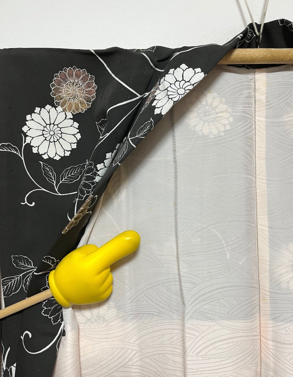 画像9: 正絹 / 黒羽織 / 菊唐草 (9)