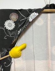 画像9: 正絹 / 黒羽織 / 菊唐草 (9)