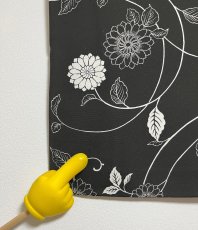 画像7: 正絹 / 黒羽織 / 菊唐草 (7)