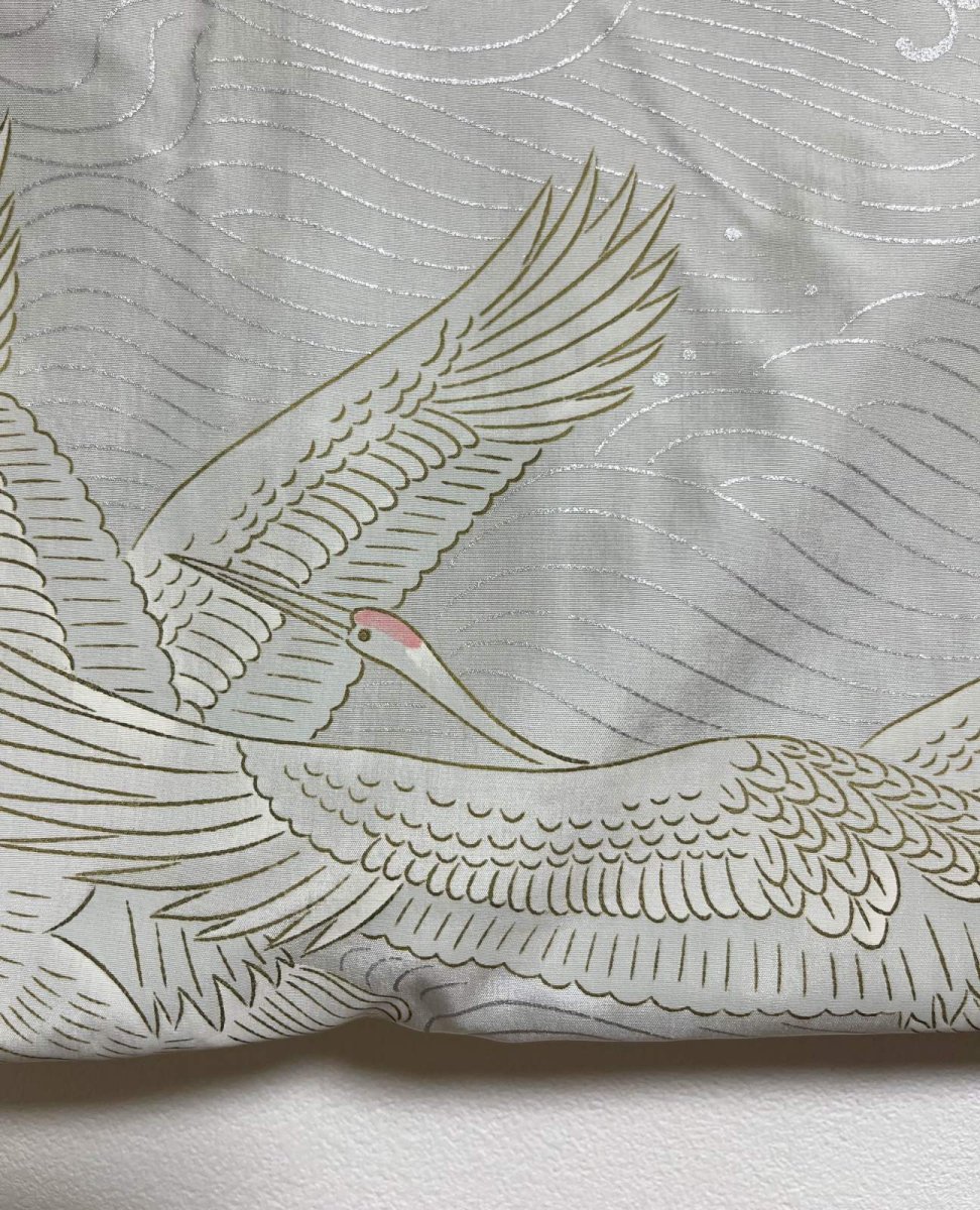 画像10: 正絹 / 羽織 / 枝蕾 / ブルー / 未使用品 (10)