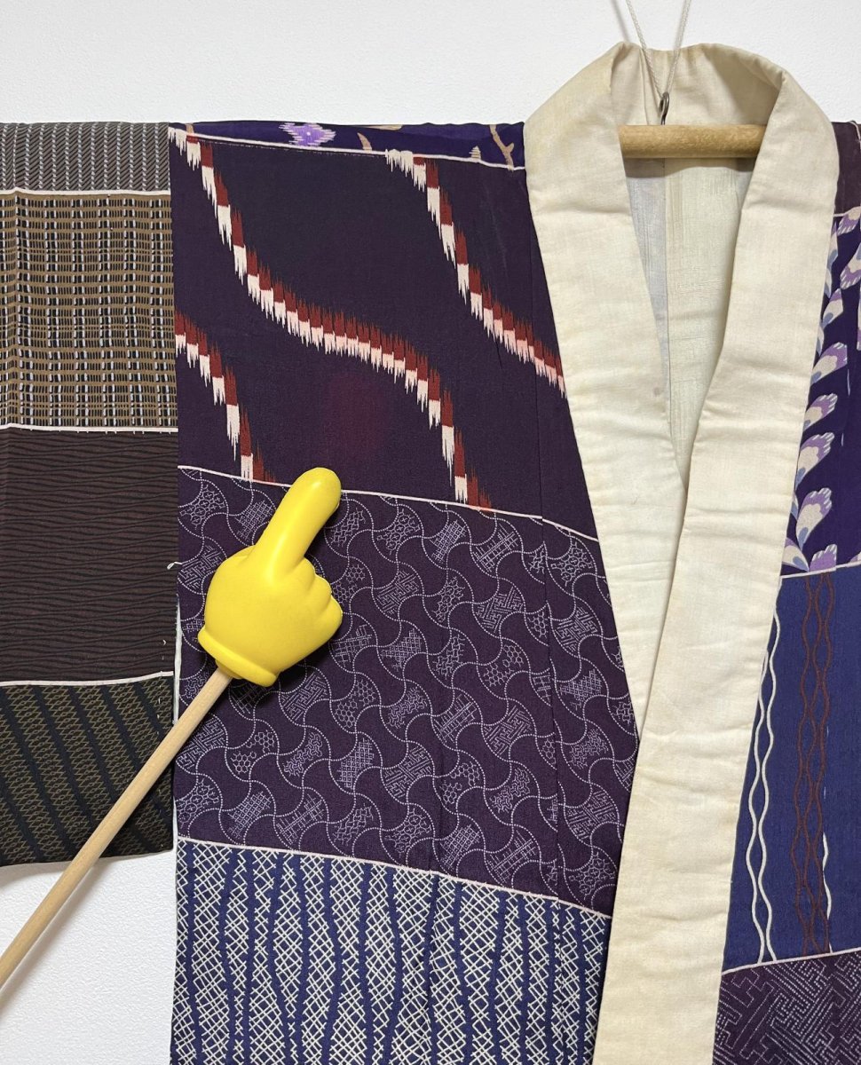 画像12: 正絹 / アンティーク 長襦袢 / 柄見本 / 錦紗 (12)