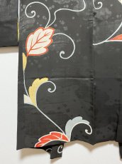 画像8: 正絹 / アンティーク 長羽織 / 桐 / 瑞雲の地紋 (8)