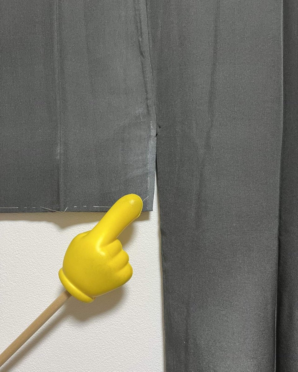 画像8: 正絹 / 男物 長襦袢 / 龍 / 波 / 絞り染め / グレー (8)