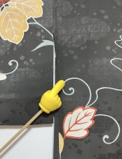 画像13: 正絹 / アンティーク 長羽織 / 桐 / 瑞雲の地紋 (13)