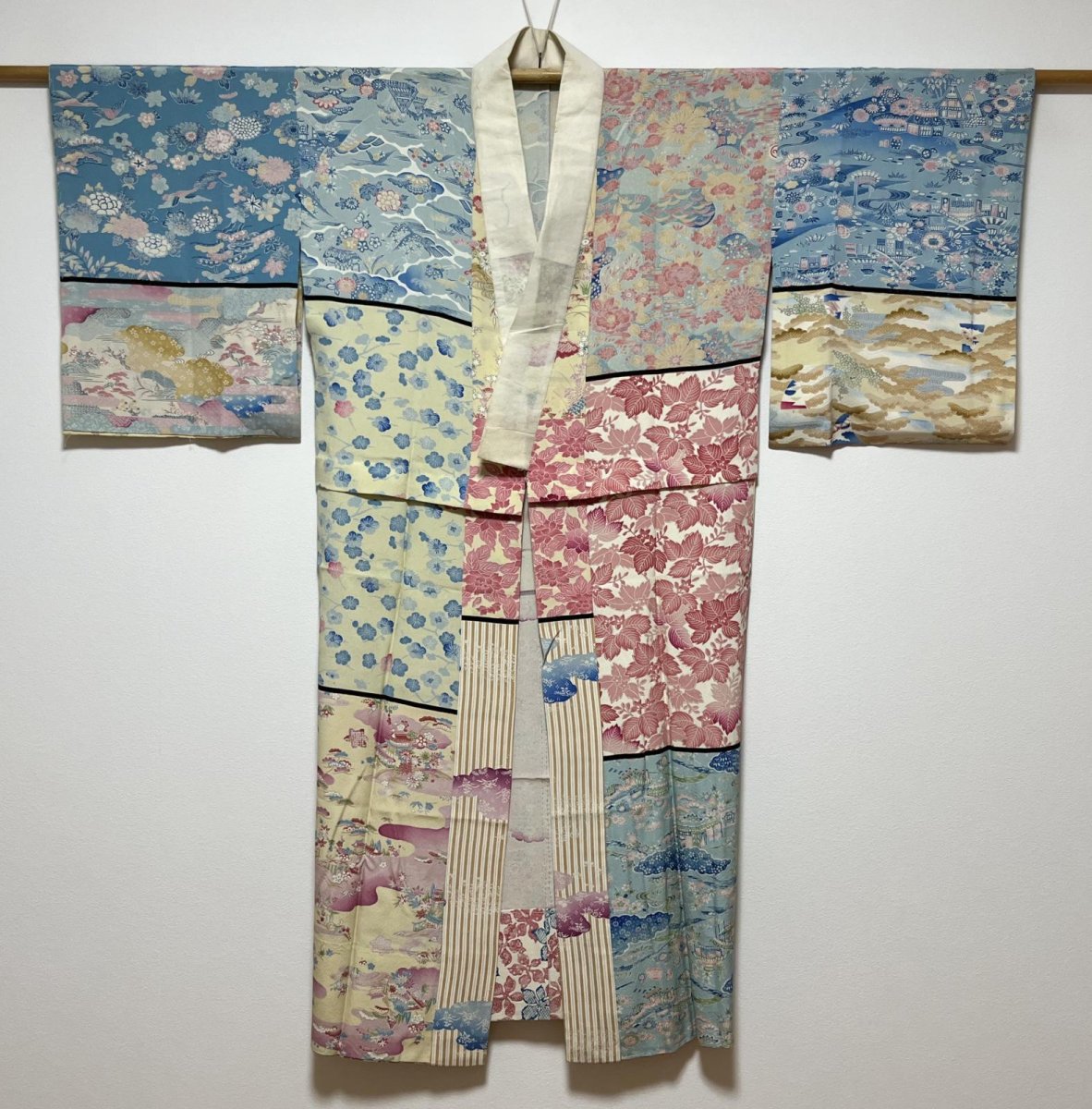 画像3: 正絹 / 襦袢 / 柄見本 / 風景 花柄 (3)
