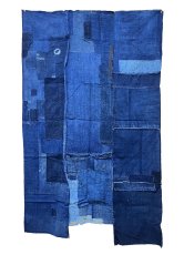 画像1: 木綿 / 襤褸 / 96cm x 165cm / 藍染 (1)