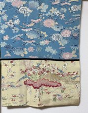 画像9: 正絹 / 襦袢 / 柄見本 / 風景 花柄 (9)