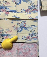 画像18: 正絹 / 襦袢 / 柄見本 / 風景 花柄 (18)