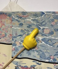 画像17: 正絹 / 襦袢 / 柄見本 / 風景 花柄 (17)