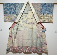 画像4: 正絹 / 襦袢 / 柄見本 / 風景 花柄 (4)