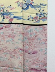 画像10: 正絹 / 襦袢 / 柄見本 / 風景 花柄 (10)